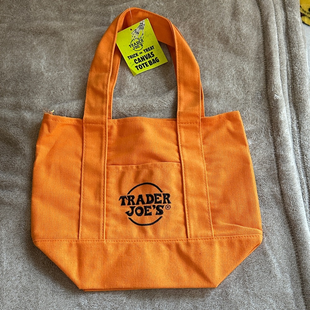 Trader Joe's Orange Tote Bag